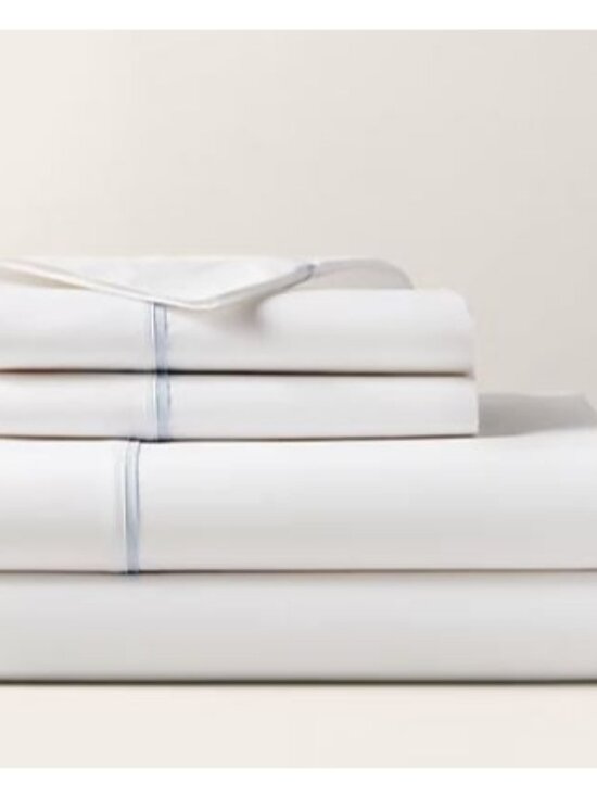 Ralph Lauren Other - Ralph Lauren Organic Cotton Palmer King Flat Sheet Sky Blue NEW